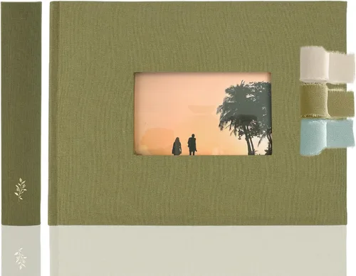 Miniatura 14 de La Lente - Álbum de recortes premium – Álbum de fotos con espacio para escribir – 100 páginas para múltiples tamaños 4x6, 5x7, 6x8, 8x10 – Capacidad