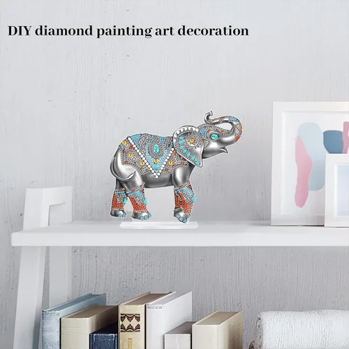Miniatura 4 de Kits de adornos de escritorio de pintura de diamante para adultos, ángel mamá, sosteniendo bebé, arte de diamante por números, decoraciones