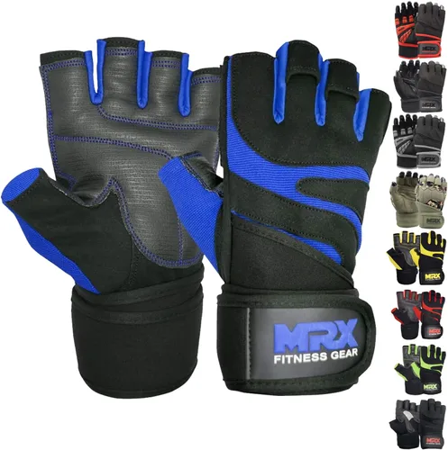 MRX - Guantes de levantamiento de pesas para hombres, guantes de entrenamiento para hombre, guantes de levantamiento de muñeca, guantes de gimnasio