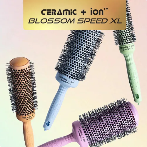 Miniatura 6 de Olivia Garden Cerámica + Ion Speed XL – Cepillo térmico redondo extra largo – No eléctrico – Cepillo profesional para cabello normal a grueso