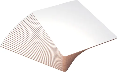 Lapboards de borrado en seco – Paquete de 25 pizarras blancas – 9 x 12 – Estudiante de una sola cara – Mejora el aprendizaje en el aula de los niños