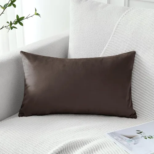 Miniatura 20 de Artscope Fundas de Almohada de Terciopelo de Lujo Súper Suaves Decorativas Cuadradas Fundas de Cojín para Sofá Sillón Dormitorio Decoración