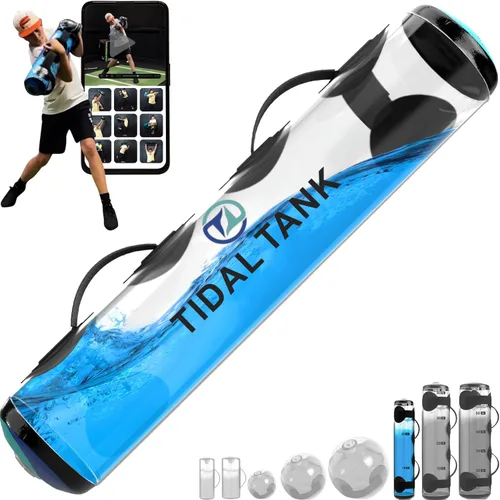 Tidal Tank Tube - La bolsa Aqua Bag original - Bolsa de peso de agua de hasta 49 libras - Bolsas de arena ajustables para entrenamiento alternativo