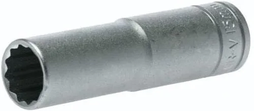 Miniatura 2 de Teng Tools 15MM 1/2 pulgada Drive 12 puntos métrico profundo cromo vanadio Socket Herramienta mecánica Herramienta de mano - M120615-C
