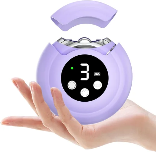 Cortaúñas eléctrico 3 en 1 para adultos y personas mayores, 3 velocidades, cortaúñas automático y recortadora con luz LED, cortaúñas giratoria de