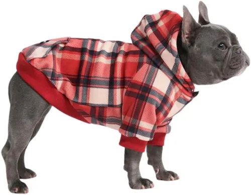 Miniatura 60 de Spark Paws Sudadera con capucha para perro, suéter de primera calidad para perros pequeños, medianos y grandes Trajes cálidos para bulldogs