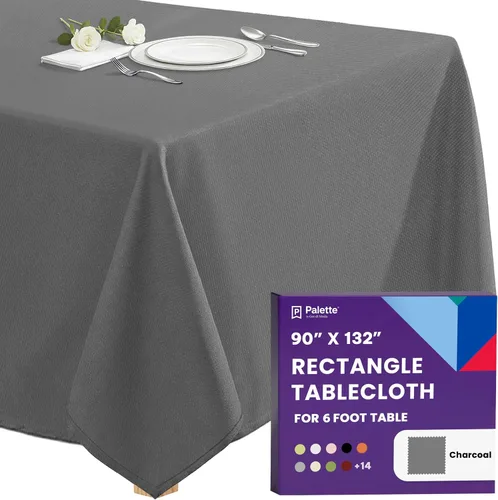 Miniatura 122 de Gee Di Moda - Mantel rectangular de 60 x 84 pulgadas – Mantel rectangular de poliéster lavable para mesa de 5 pies