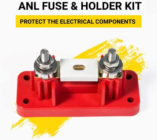 Miniatura 2 de Spartan Power Kit de fusible y soporte de cerámica ANL de 300 Amp Rojo
