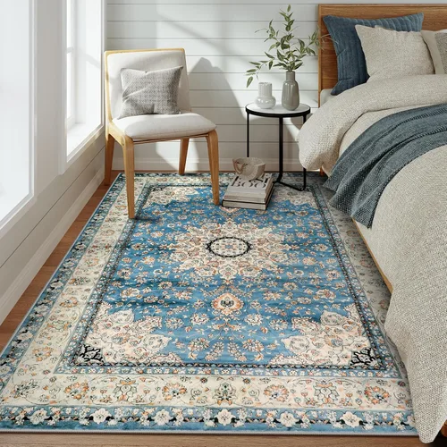 Miniatura 311 de Lahome Alfombra Bohemia Tribal Lavable de 3 x 5, Alfombras Antideslizantes para Entrada, Dormitorio, Sala de Estar, Vintage, Ultra Suave, No