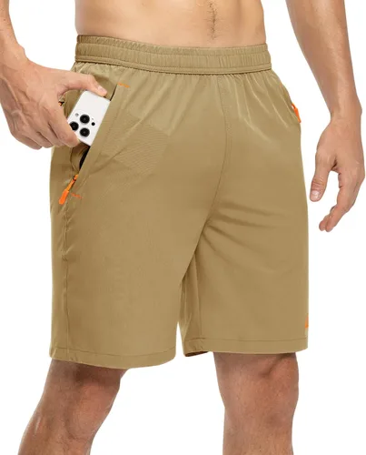 Miniatura 2 de TBMPOY Pantalones cortos de senderismo para hombre de 7 pulgadas, de secado rápido, atléticos, gimnasio, deportes al aire libre, entrenamiento