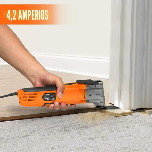 Miniatura 3 de ENERTWIST Herramienta oscilante, kit multiherramienta oscilante de 4.2 amperios con ángulo de oscilación de 5°, 6 velocidades variables, 31