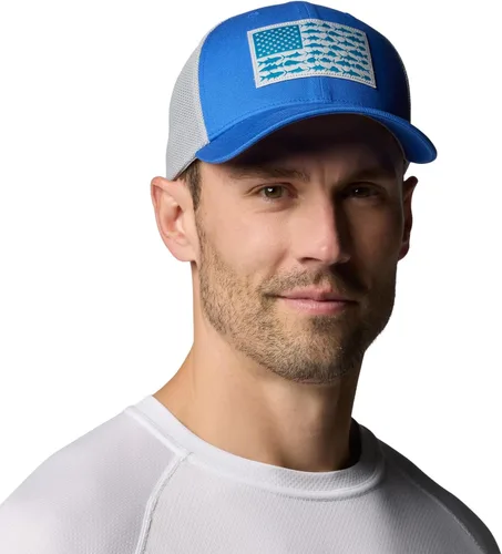 Miniatura 372 de Columbia - Gorra de malla con bandera con árboles unisex para adultos, corona alta