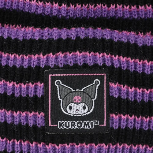 Miniatura 3 de Bioworld Kuromi & Chococat Combo Cuff Beanies Multicolor, Multi colorido