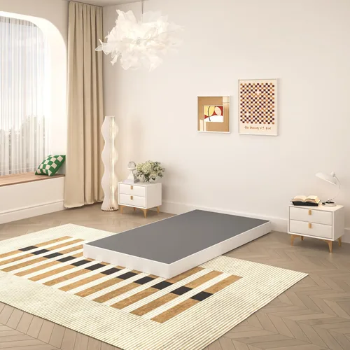 Miniatura 5 de Somier de 5 Pulgadas para Cama Individual, Base de Colchón de Metal Resistente, Capacidad de 2500 lbs, Bajo Perfil, Sin Ruido, Fácil Montaje