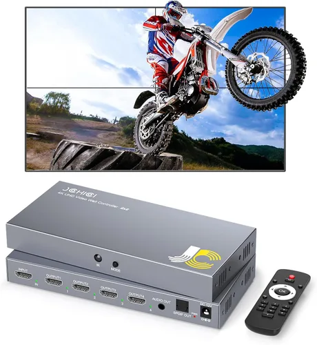 Miniatura 10 de Controlador de pared de video 3x3, procesador de pared JCHICI TV, pantalla HD 4K x 2K, rotación de 180 grados, 10 modos de empalme, entrada 4K