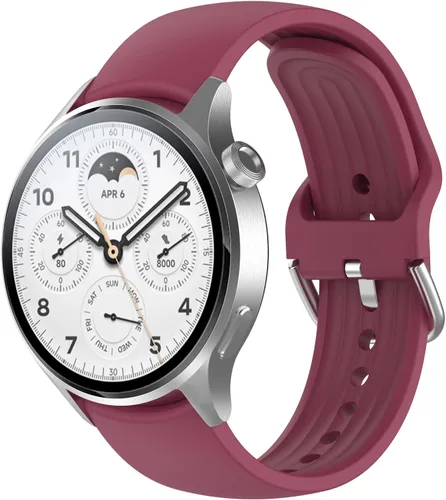 Miniatura 14 de Senter Correa de repuesto de liberación rápida de goma suave de 0.866 in para reloj inteligente Xiaomi S1 pro