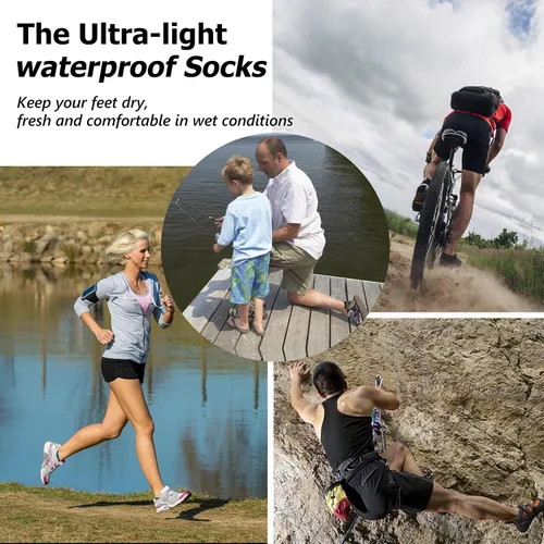 Miniatura 4 de RANDY SUN Calcetines impermeables unisex para ciclismo caza pesca correr 1 par