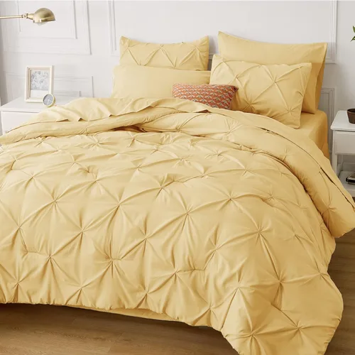 Miniatura 81 de Bedsure - Juego de edredón tamaño matrimonial verde azulado - Juego de ropa de cama tamaño matrimonial en una bolsa de 7 piezas, juego de cama 14