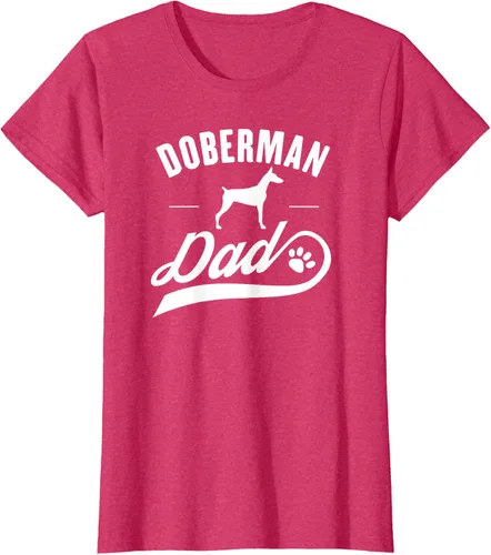 Miniatura 11 de Doberman Dad - Camiseta para amante del dueño del perro, Negro, S