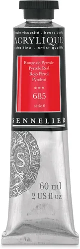 Miniatura 14 de Sennelier Acrílico para artistas extrafinos, 2.0 fl oz, luz verde cromo S3