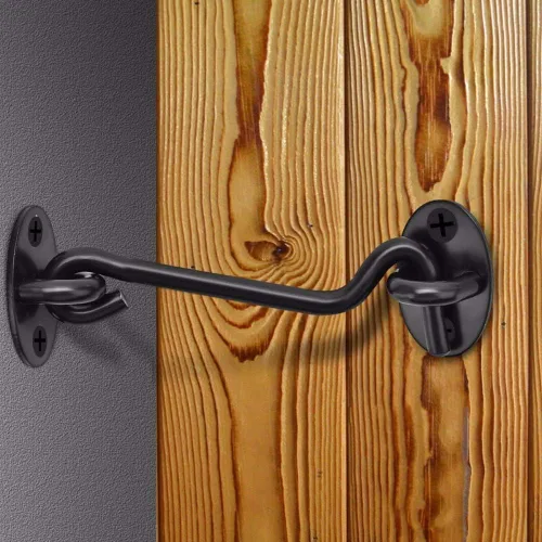 Miniatura 2 de Paquete de 2 ganchos para puerta de granero de 3 pulgadas de acero inoxidable para ventana, puerta corrediza, dormitorio, valla de madera