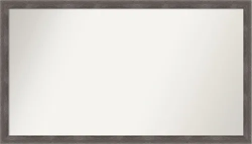 Miniatura 455 de Amanti Art Espejo personalizado, espejo de baño gris plomo a rayas, espejo de pared o espejo de tocador de baño sobre el fregadero