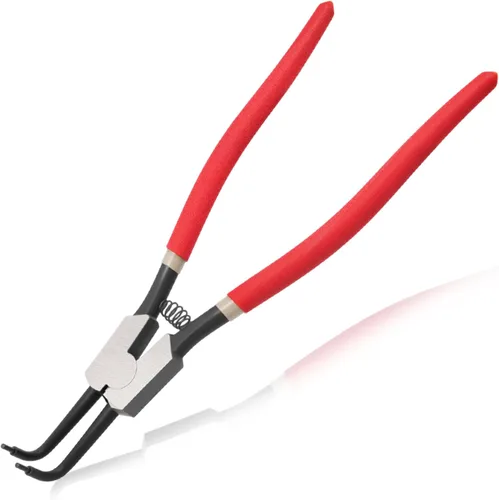 Miniatura 10 de Alicates de Anillo de Presión de 13 Pulgadas de Servicio Pesado Alicates de Circlip Externos Punta de Mandíbula Recta Diámetro 0.12" para Instalar