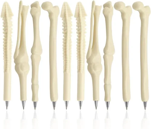 Miniatura 8 de Creativa novedad MagicW, Pluma con forma de hueso, pluma dedo pluma enfermera/doctor papelería para estudiante de regalo., 20Pcs 20PZAS