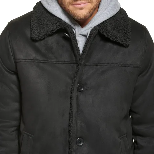 Miniatura 4 de Calvin Klein Chaqueta de piel de oveja sintética para hombre