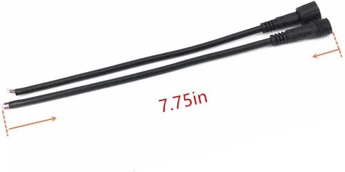 Miniatura 4 de 6 pares de cables conectores negros de 4 pines, impermeables, macho hembra, tira LED RGB con goma, conector LED RGB, cable conector impermeable LED