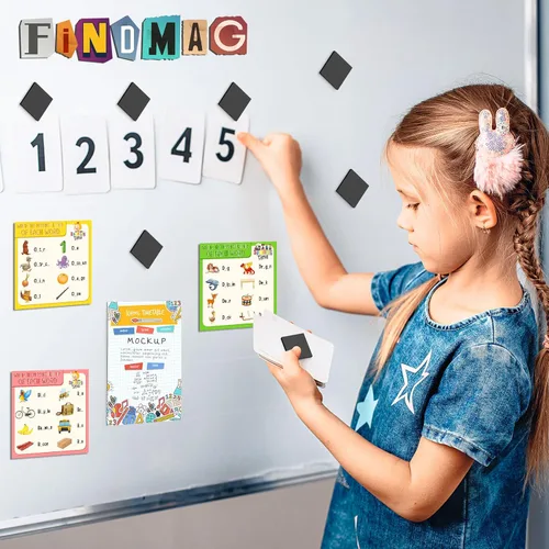 Miniatura 6 de 175 piezas de imanes redondos con respaldo adhesivo, cinta magnética, tiras magnéticas, imanes autoadhesivos flexibles para manualidades, tiras