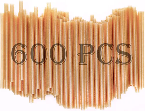 Miniatura 8 de Pajitas de cóctel cortas biodegradables de 5 pulgadas, 200 pajitas de cóctel compostables, hechas de 100% fibra de caña de azúcar, popotes