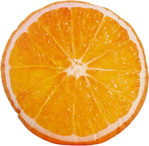 Miniatura 12 de Fruit Pillow Home - Cojín redondo con forma de cojín de felpa (13 pulgadas, marrón, estaca)