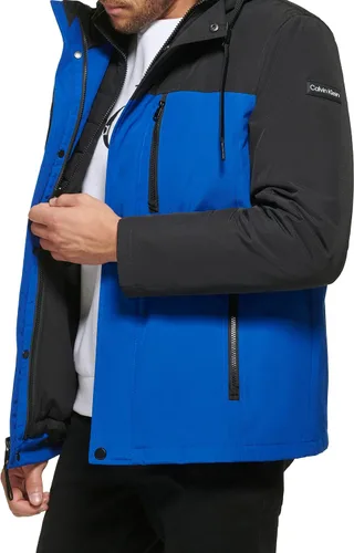 Miniatura 4 de Calvin Klein Sudadera con Capucha chamarra con babero desmontable