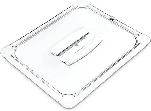 Carlisle FoodService Products Storplus - Tapa para bandeja de alimentos de tamaño 1/2 para catering, bufés y restaurantes, policarbonato, 12.75 x