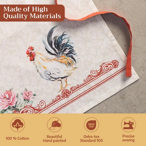 Miniatura 3 de Maison d' Hermine Delantal 100% de algodón para mujeres con bolsillo de cocina delantal de chef para hombres para cocinar primavera verano 027