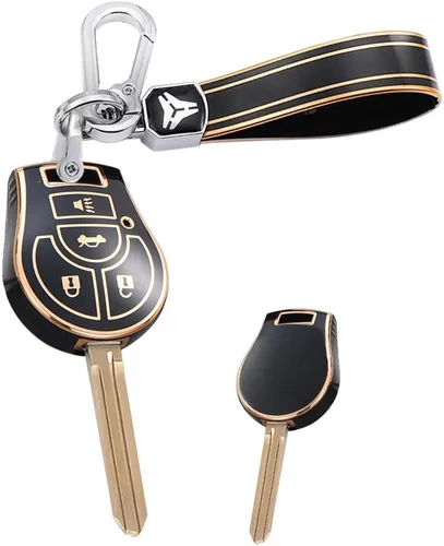 Miniatura 8 de Funda para llavero de 4 botones para Nissan March Tiida Altima Sentra Armada Cube Juke Maxima Pathfinder Rogue 2012 Versa Funda para llave