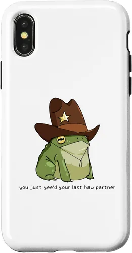 Miniatura 5 de Funny You Just Yee'd Your Last Haw Partner Cowboy Frog Meme - Funda para iPhone 17