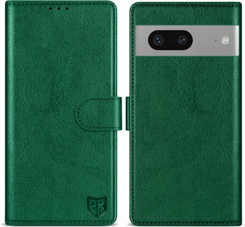 Miniatura 20 de ZZXX Funda tipo cartera para Google Pixel 7 con bloqueo RFID, ranura para tarjetas, función atril, cierre magnético, funda protectora de cuero