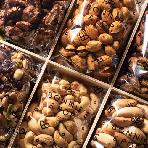 Miniatura 3 de Cesta de regalo para el día del padre, cesta de regalo de nueces en caja de madera reutilizable, opción de regalo saludable, caja de comida gourmet