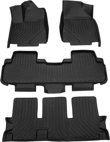 Miniatura 11 de Cartist Alfombrillas personalizadas para VW Atlas 2018-2025 2026 (asientos de banco de 7 pasajeros), juego completo de 3 filas para accesorios