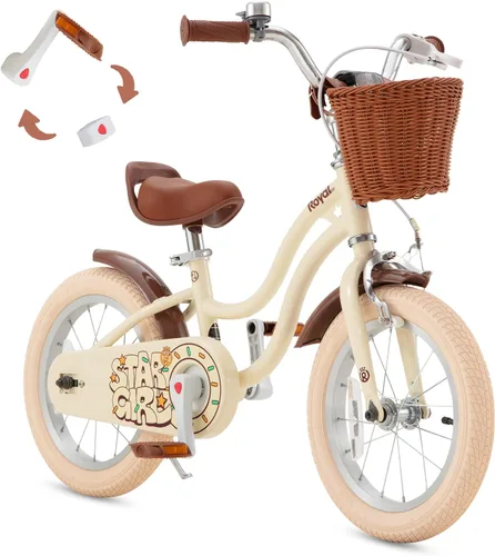 Miniatura 10 de RoyalBaby Bicicleta EZ para niñas, bicicleta Stargirl, entrenamiento libre, equilibrio a pedal, bicicleta de fácil aprendizaje, 12-20 pulgadas