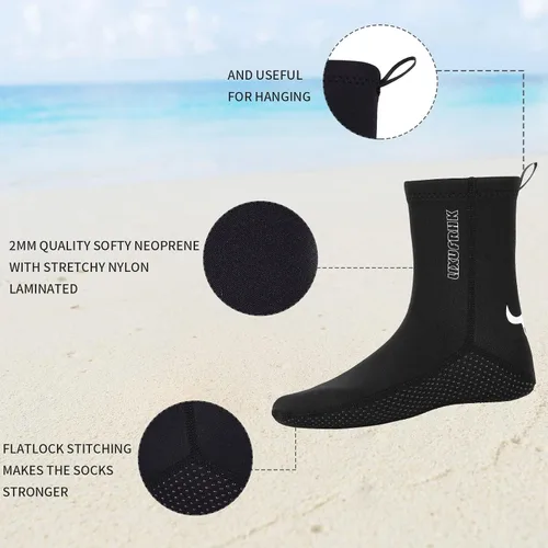 Miniatura 4 de Neoprene Socks 2MM Diving Sock for Sand Proof Beach Volleyball Sock for Outdoor Water Sports beach socks/SMLXL2XL
