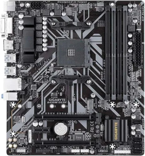 Miniatura 2 de GIGABYTE B450M DS3H - Tarjeta madre compatible con AMD Ryzen AM4/Micro ATX/M.2/HMDI/DVI/USB 3.1/DDR4
