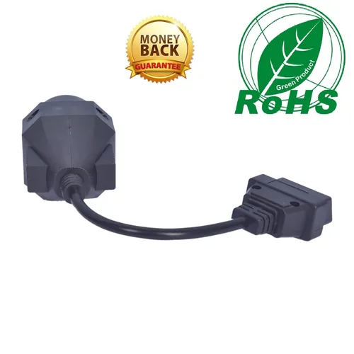 Miniatura 3 de 20 pin a 16 pin obd2 adaptador e36 e38 e39 al conector obd2 adaptador