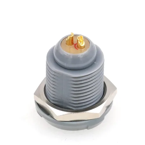 Miniatura 14 de 1P plástico PAG PKG enchufe enchufe Push Pull Auto bloqueo Hold Conector 2 Pin Plug macho para médico