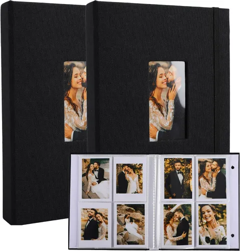 Miniatura 12 de Polaroid - Álbum de fotos, pequeño libro de imágenes con capacidad para 280 fotos, libro de recuerdos beige para imágenes de 2 x 3 pulgadas, álbum
