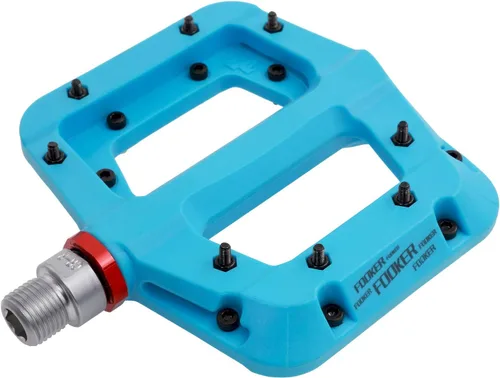 Miniatura 19 de FOOKER Pedales MTB para bicicleta de montaña, 3 rodamientos, antideslizantes, ligeros, de fibra de nailon, pedales de plataforma de bicicleta