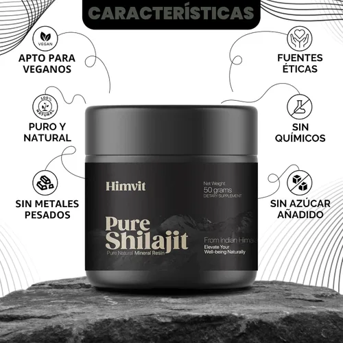 Miniatura 7 de Resina Shilajit orgánica pura del Himalaya con informe de laboratorio, súper alta potencia para hombres y mujeres, ácido fúlvico y oligominerales