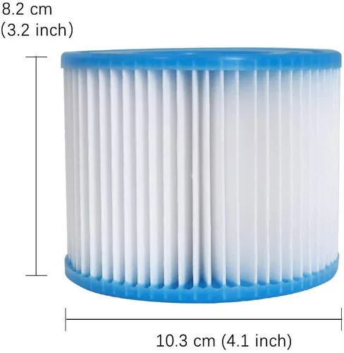Miniatura 5 de Cartucho de filtro para bañera de hidromasaje tamaño VI para Bestway, Lay-Z-Spa, Coleman SaluSpa 90352E 58323, paquete de 6